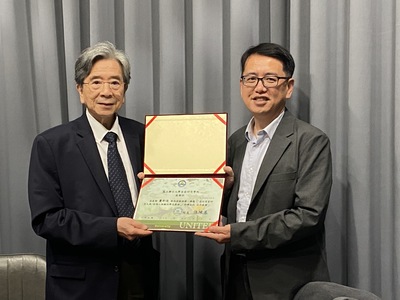 Link to 115年4月15日感謝蕭新煌教授到校演講。圖片